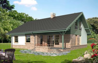 Быстровозводимый двухэтажный дом AET-021