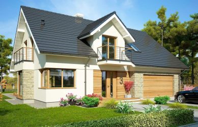 Быстровозводимый каркасно-панельный дом для проживания AET-016