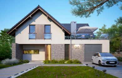 Каркасно-панельный дом AET-003