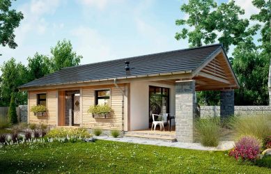 Быстровозводимый одноэтажный дом AET-018