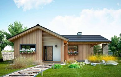 Быстровозводимый одноэтажный дом AET-019