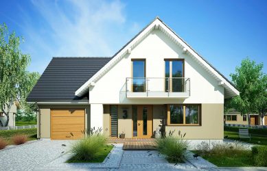 Каркасно-панельный дом в классическом стиле AET-004